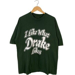Drake It's All a Blur Oversized "I Like What Drake Likes" Crew Tee mens size L
